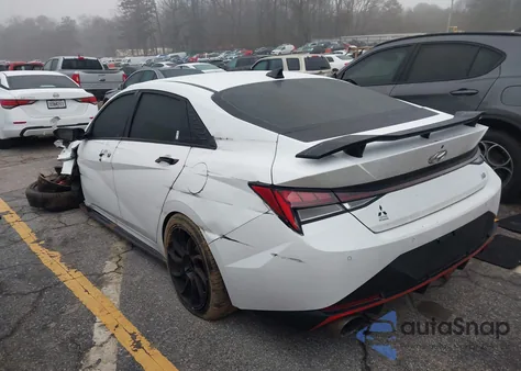 2022 Hyundai Elantra N из США, поврежденный, VIN KMHLW4AKXNU004944